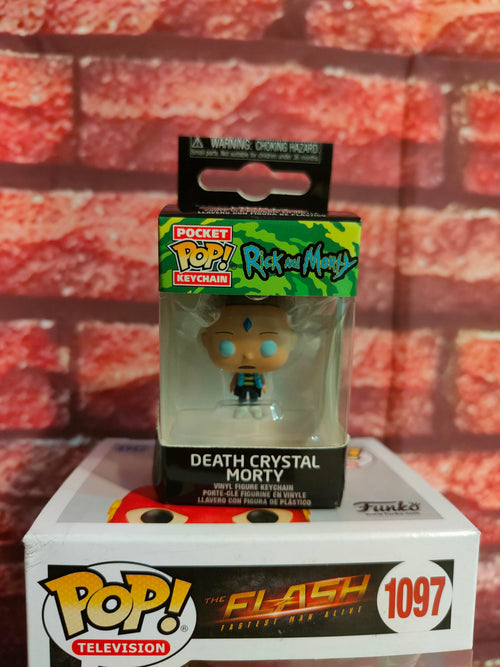 Funko Pocket pop Llavero Death crystal morty Rick and Morty funko pop caja dañada